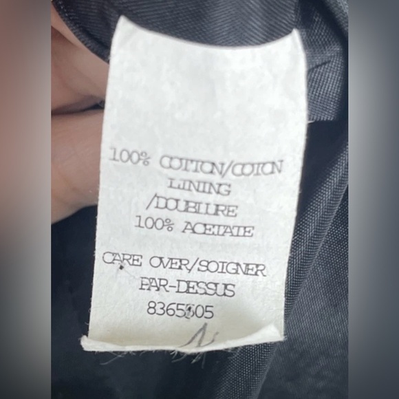 Vintage 90s Cynthia Steffe Black Lined‎ Blazer Jacket Ruffle Lace Trim Size 10 - Picture 5 of 6
